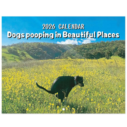 Pooping Dog Calendar 2026