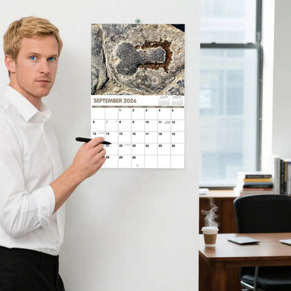 2026 Calendar 12 Months Funny Cactus Illustrations Home Office Decor Humorous Gift for Visual Display Scheduling Time Management