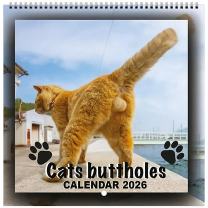 Cat Butt Calendar 2026